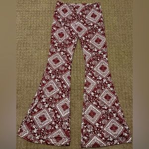 Floral Flared Leggings - Size M